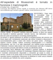 All’ospedale di Mussomeli è tornato in funzione il mammografo - Giornale di Sicilia 29-8-15.JPG